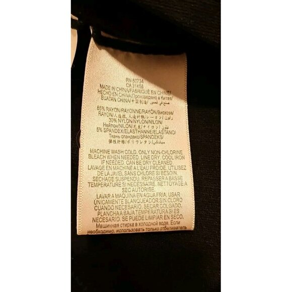 BCBGMaxAzria Black Peplum Blouse - Picture 7 of 7